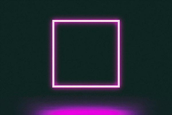 PSD 편집이미지 분홍색 백그라운드 추상 미래 조명 사람없음 빛 반사 3D소스 3D 사각형 어둠 공간 사이버 디지털합성 네온 네온아트 편집소스 이미지편집 편집3D 도형 컬러 컨셉 무늬 파일형식