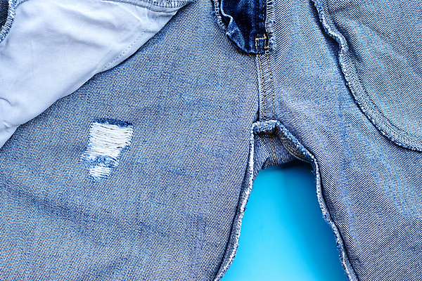 포토 JPG 해외이미지 실내 사람없음 하이앵글 청바지 구멍 주머니 질감 파란배경 해외포토 뷰포인트 백그라운드 바지 내부 파란색 파일형식 이미지허브