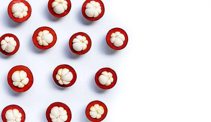 포토 JPG 해외이미지 단면 실내 사람없음 여러개 열대과일 흰배경 망고스틴 카피스페이스 해외포토 다수 백그라운드 과일 내부 공백 흰색 파일형식 이미지허브