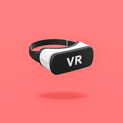 JPG 해외이미지 일러스트 사람없음 3D 오브젝트 오큘러스 VR기기 분홍색배경 해외일러스트 분홍색 백그라운드 기계 디지털합성 가상현실 파일형식 이미지허브