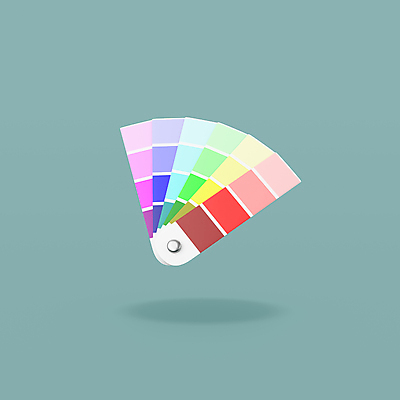 JPG 해외이미지 일러스트 사람없음 3D 견본 오브젝트 초록배경 해외일러스트 컬러칩 백그라운드 초록색 디지털합성 파일형식 이미지허브