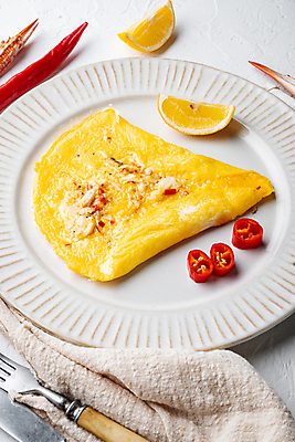 포토 JPG 해외이미지 음식 고추 사람없음 하이앵글 계란 계란요리 레몬 오믈렛 해외포토 뷰포인트 채소 과일 요리 알 파일형식 이미지허브