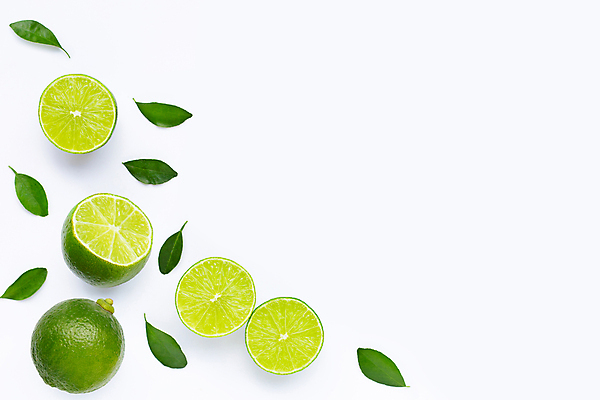 포토 JPG 해외이미지 잎 단면 사람없음 모서리 흰배경 라임 카피스페이스 해외포토 식물 백그라운드 과일 공백 흰색 파일형식 이미지허브