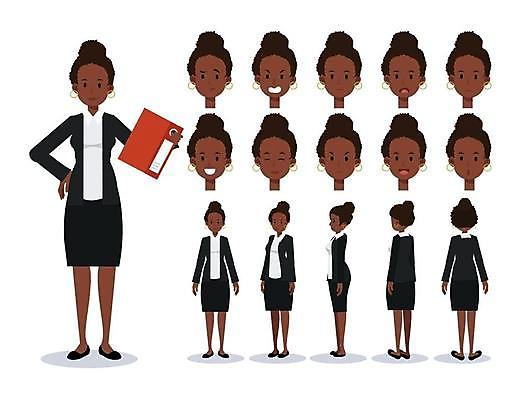 EPS 해외이미지 전신 여자 감정 얼굴 허리손 일러스트 무표정 표정 미소 웃음 들기 정장 여러명 성인 분노 비즈니스우먼 비즈니스캐릭터 서류파일 성인여자만 못마땅 해외일러스트 일러캐릭터 캐릭터 옷 포즈 다수 비즈니스 모션 사람 신체부위 사무용품 직장인 여자만 성인만 파일형식 벡터 이미지허브
