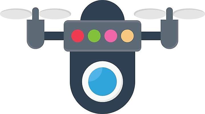 EPS 해외이미지 일러스트 사람없음 카메라 드론 해외일러스트 전자제품 파일형식 벡터 이미지허브