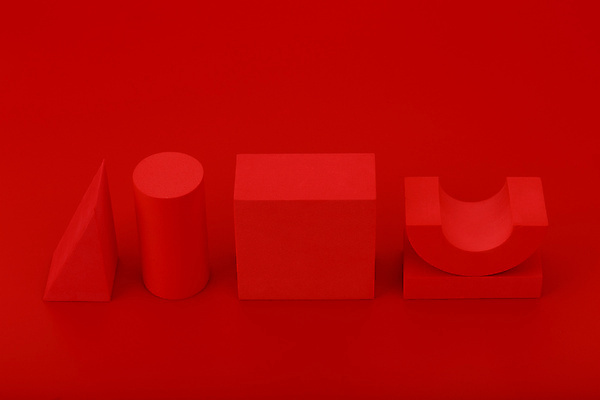 포토 JPG 해외이미지 스튜디오촬영 실내 사람없음 빨간색 사각형 삼각형 오브젝트 원기둥 직사각형 빨간배경 입체도형 목업 해외포토 도형 컬러 백그라운드 내부 원형 입체 파일형식 이미지허브