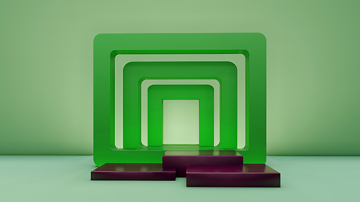 포토 JPG 해외이미지 백그라운드 사람없음 초록색 3D 사각형 공간 디지털합성 단상 입체도형 포디움 미니멀 해외포토 도형 컬러 무대 입체 파일형식 이미지허브