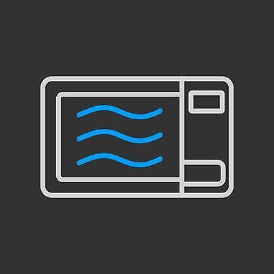 EPS 해외이미지 일러스트 사람없음 검은색 전자레인지 해외일러스트 컬러 가전제품 레인지 파일형식 벡터 이미지허브