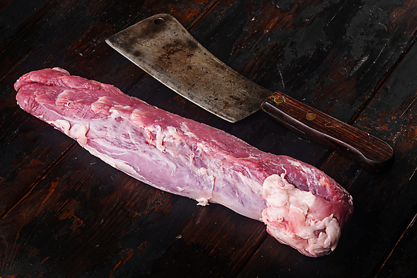 포토 JPG 해외이미지 식재료 생고기 돼지고기 사람없음 하이앵글 식칼 해외포토 뷰포인트 주방용품 육류 파일형식 이미지허브