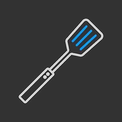 EPS 해외이미지 일러스트 사람없음 뒤집개 해외일러스트 주방용품 파일형식 벡터 이미지허브