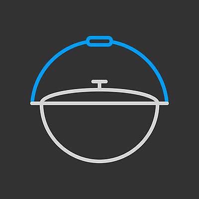 EPS 해외이미지 일러스트 캠핑도구 사람없음 검은색 캠핑 솥 냄비 해외일러스트 컬러 주방용품 레저 도구 파일형식 벡터 이미지허브