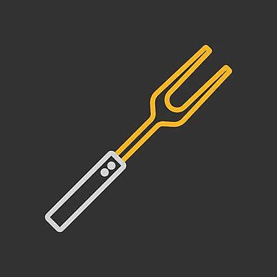 EPS 해외이미지 일러스트 사람없음 고기포크 해외일러스트 포크 파일형식 벡터 이미지허브