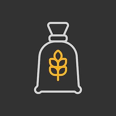 EPS 해외이미지 일러스트 사람없음 검은색 밀가루 포대 해외일러스트 컬러 가루 파일형식 벡터 이미지허브