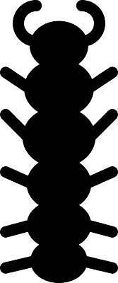 EPS 해외이미지 한마리 디자인 곤충 일러스트 사람없음 그래픽 지네 해외일러스트 동물 1 절지류 파일형식 벡터 이미지허브