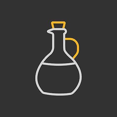 EPS 해외이미지 일러스트 사람없음 검은색 올리브오일 오일병 해외일러스트 컬러 기름_음식 파일형식 벡터 이미지허브