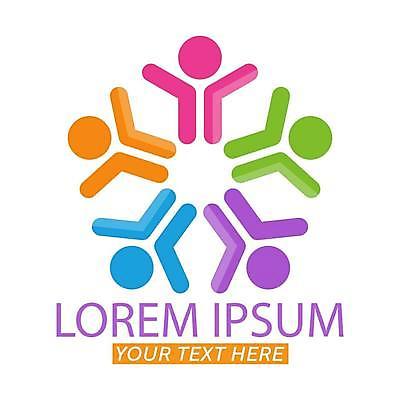 EPS 해외이미지 문양 일러스트 비즈니스 추상 사람모양 사람없음 컬러풀 심볼 심플 해외일러스트 모양 컬러 무늬 파일형식 벡터 이미지허브