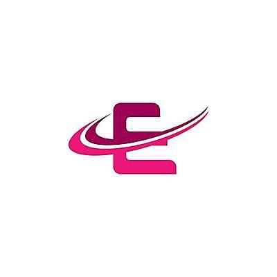 EPS 해외이미지 디자인 알파벳 곡선 대문자 타이포그라피 사람없음 E 문자 영어 선 파일형식 벡터 이미지허브