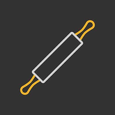 EPS 해외이미지 일러스트 사람없음 검은색 밀대 해외일러스트 컬러 주방용품 파일형식 벡터 이미지허브