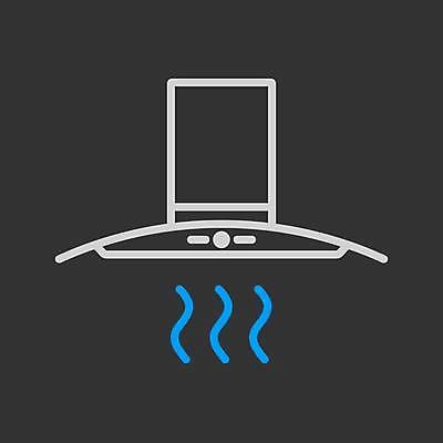 EPS 해외이미지 일러스트 사람없음 검은색 환풍기 해외일러스트 컬러 장비 파일형식 벡터 이미지허브