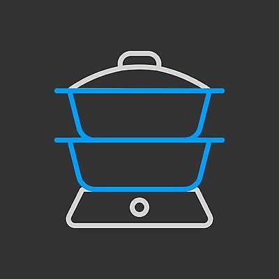 EPS 해외이미지 일러스트 사람없음 검은색 냄비 해외일러스트 컬러 솥 파일형식 벡터 이미지허브