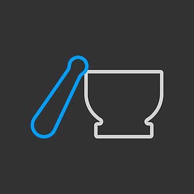 EPS 해외이미지 일러스트 사람없음 검은색 막자사발 막자 해외일러스트 컬러 사발 파일형식 벡터 이미지허브