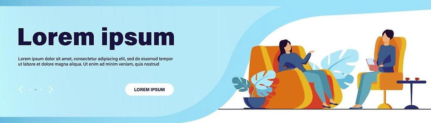 EPS 해외이미지 배너 여자 남자 화분 일러스트 대화 앉기 두명 치료 세트 소파 환자 상담 안락의자 우울증 정신과 정신과의사 치료사 성인만 카운슬러 해외일러스트 직업 의자 의학 모션 병원 말하기 사람 의사 질병 상담원 파일형식 벡터 이미지허브