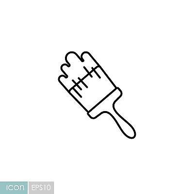 EPS 해외이미지 디자인 가사 일러스트 잉크 손잡이 장식 픽토그램 페인트 장비 공구 붓 업무 수리 심볼 오브젝트 사인 그림 윤곽 페인트붓 화가 아크릴 해외일러스트 직업 재질 도구 작업 파일형식 벡터 이미지허브