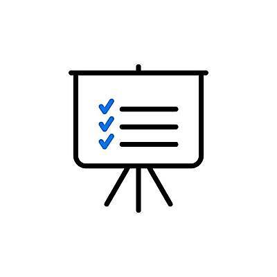 EPS 해외이미지 일러스트 비즈니스 사람없음 인포그래픽 정보 라인아트 체크표시 차트보드 해외일러스트 선 확인 파일형식 벡터 이미지허브