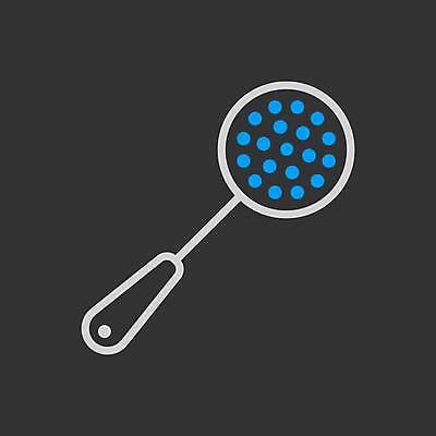 EPS 해외이미지 일러스트 사람없음 채망 국자 해외일러스트 주방용품 파일형식 벡터 이미지허브