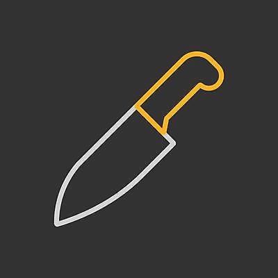 EPS 해외이미지 일러스트 사람없음 식칼 해외일러스트 주방용품 파일형식 벡터 이미지허브