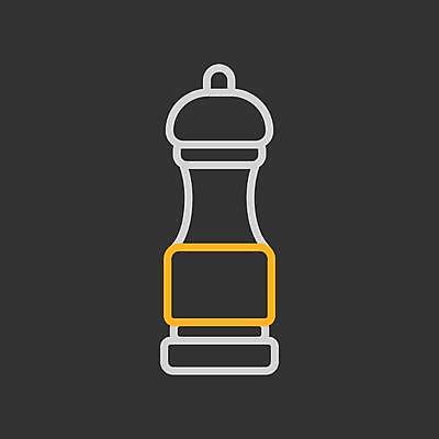 EPS 해외이미지 일러스트 사람없음 검은색 후추 후추갈이 해외일러스트 컬러 향신료 분쇄기 파일형식 벡터 이미지허브