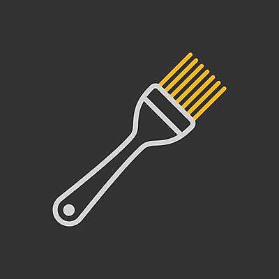 EPS 해외이미지 일러스트 주방용품 사람없음 검은색 붓 해외일러스트 컬러 생활용품 파일형식 벡터 이미지허브