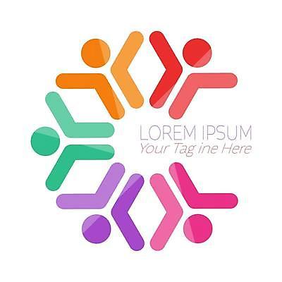 EPS 해외이미지 문양 일러스트 비즈니스 추상 사람모양 사람없음 컬러풀 심볼 심플 해외일러스트 모양 컬러 무늬 파일형식 벡터 이미지허브