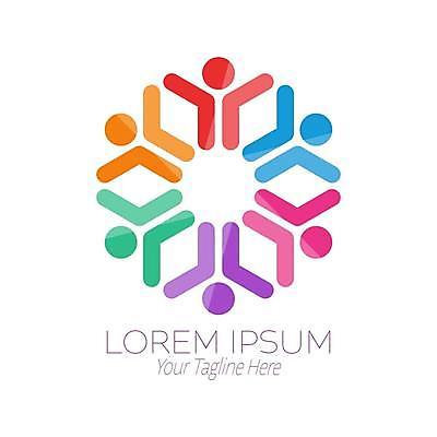 EPS 해외이미지 문양 일러스트 비즈니스 추상 사람모양 사람없음 컬러풀 심볼 심플 해외일러스트 모양 컬러 무늬 파일형식 벡터 이미지허브