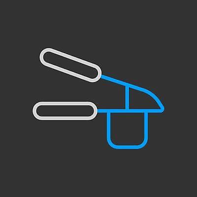 EPS 해외이미지 일러스트 사람없음 검은색 마늘다지기 해외일러스트 컬러 파일형식 벡터 이미지허브