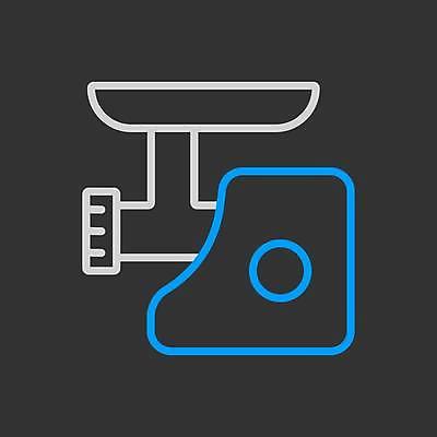 EPS 해외이미지 일러스트 사람없음 검은색 분쇄기 해외일러스트 컬러 파일형식 벡터 이미지허브