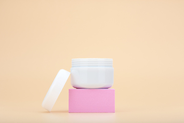 포토 JPG 해외이미지 실내 사람없음 화장품 스킨케어 공병 목업 베이지색배경 해외포토 백그라운드 내부 뷰티 베이지색 병_담는 파일형식 이미지허브
