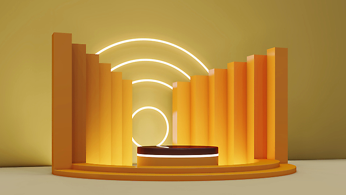 포토 JPG 해외이미지 백그라운드 사람없음 노란색 3D 사각형 공간 디지털합성 네온 단상 입체도형 포디움 미니멀 해외포토 도형 컬러 무대 입체 파일형식 이미지허브