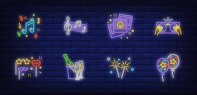 EPS 해외이미지 모양 디자인 배너 기념일 포스터 음악 컨셉 일러스트 휴가 새해 간판 광고판 가면 그래픽 빛 세트 파티 쪽지 축제 콘서트 축하 생일 막대기 플랫 야간 수집 믹서 DJ 심볼 콧수염 입술 사인 클럽 윤곽 네온 초대 풍선 빛망울 가면무도회 고립 광 엘리먼트 스타일 해외일러스트 자연요소 문화예술 수염 알림판 이벤트 신체부위 공연 판 무도회 파일형식 벡터 이미지허브
