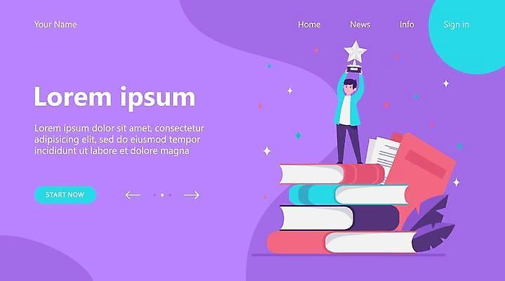 EPS 해외이미지 전신 남자 어린이 잎 일러스트 성공 한명 소년 책 반짝임 우승 작가 트로피 문서 파일 인터페이스 소년한명만 들어올리기 해외일러스트 식물 직업 1 컨셉 모션 사람 최고 상_우승 남자한명만 소년만 파일형식 벡터 이미지허브