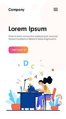 EPS 해외이미지 전신 여자 화분 의자 일러스트 전구 아이디어 한명 앉기 성인 책 스탠드 타이핑 업무 작가 책상 문서 타자기 인터페이스 성인여자한명만 해외일러스트 직업 1 가구 컨셉 모션 조명 사람 골동품 작업 여자한명만 성인여자만 파일형식 벡터 이미지허브