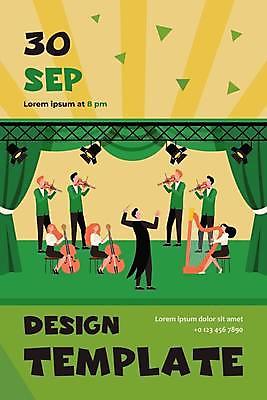 EPS 해외이미지 캐릭터 디자인 여자 남자 문화 음악 백그라운드 컨셉 일러스트 놀이 서기 사람 앉기 이벤트 축제 소리 콘서트 공연 연주자 음악가 무대 기구 커튼 발표 플랫 클래식 만화 극장 바이올린 예술가 첼로 스포트라이트 오케스트라 고립 뮤지컬 오페라 해외일러스트 일러캐릭터 직업 모션 현악기 문화예술 악단 파일형식 벡터 찰현악기 이미지허브