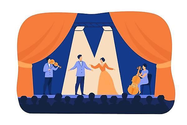 EPS 해외이미지 실루엣 포스터 문화 음악 컨셉 일러스트 놀이 내부 장식 파티 콘서트 공연 연주자 음악가 가수 무대 기둥 커튼 오픈 플랫 배우 야간 만화 극장 바이올린 복고 예술가 쇼 초대 장면 드라마 스포트라이트 오케스트라 연극 베이스 비극 오페라 해외일러스트 자연요소 직업 건축 현악기 문화예술 촬영기법 이벤트 악단 연예인 파일형식 벡터 악기 이미지허브