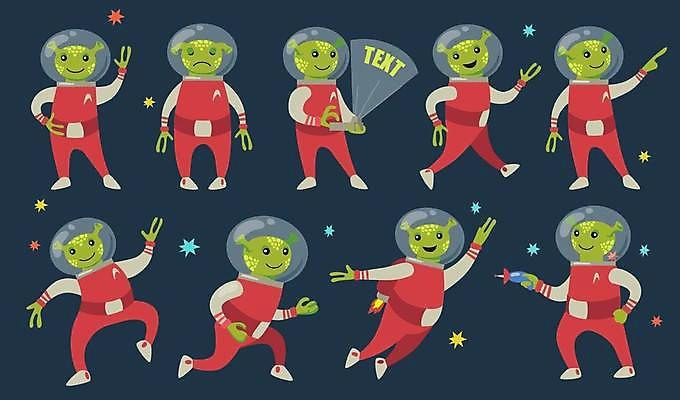 EPS 해외이미지 캐릭터 손 물결 과학 포즈 컨셉 일러스트 손가락 상상 미래 생물 미소 사람 손짓 초록색 세트 장난감 우주 점프 우주비행사 외계인 가리킴 표현 그룹 플랫 만화 승무원 수집 UFO 팩 공상 천문학 조립 고립 마스코트 몬스터 휴머노이드 해외일러스트 일러캐릭터 직업 교육 컬러 모션 표정 신체부위 화장품 미확인물체 로봇 파일형식 벡터 이미지허브