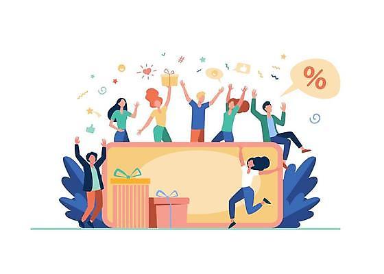 EPS 해외이미지 전신 여자 남자 말풍선 잎 일러스트 들기 앉기 여러명 상반신 성인 선물상자 손들기 점프 만세 우승 퍼센트 상품권 쿠폰 성인만 해외일러스트 식물 다수 모션 선물 사람 상자 최고 특수기호 파일형식 벡터 이미지허브