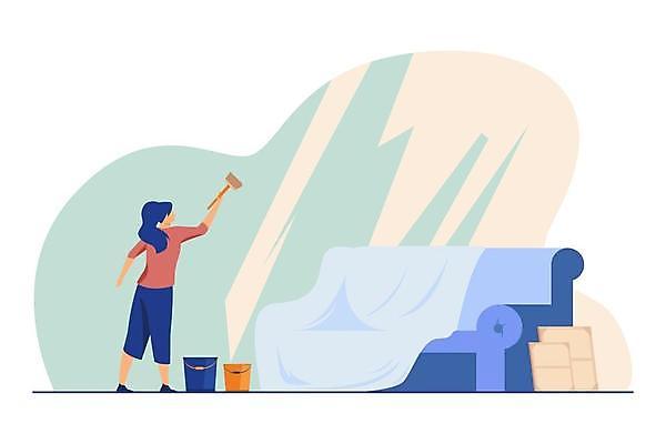 EPS 해외이미지 전신 여자 액자 일러스트 창문 한명 서기 들기 성인 소파 청결 청소 양동이 창문닦기 성인여자한명만 해외일러스트 1 의자 모션 사람 위생 닦기 여자한명만 성인여자만 파일형식 벡터 이미지허브