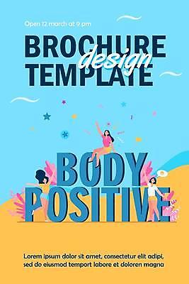 EPS 해외이미지 전신 디자인 여자 말풍선 잎 일러스트 서기 앉기 성인 타이포그라피 세명 파란색 홍보물 손인사 성인여자만 바디포지티브 해외일러스트 식물 문자 컬러 모션 사람 유행 인사 여자만 성인만 파일형식 벡터 이미지허브