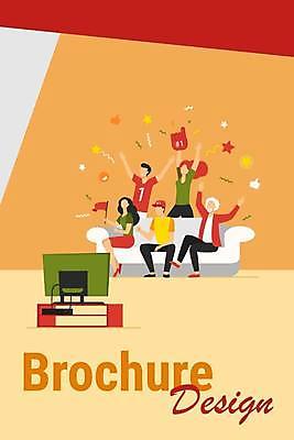 EPS 해외이미지 전신 디자인 여자 노년 남자 일러스트 응원 서기 들기 앉기 여러명 상반신 성인 타이포그라피 소파 주황색 텔레비전 응원용품 깃발 홍보물 티비시청 해외일러스트 문자 컬러 다수 의자 모션 사람 전자제품 오브젝트 시청_보고들음 파일형식 벡터 이미지허브