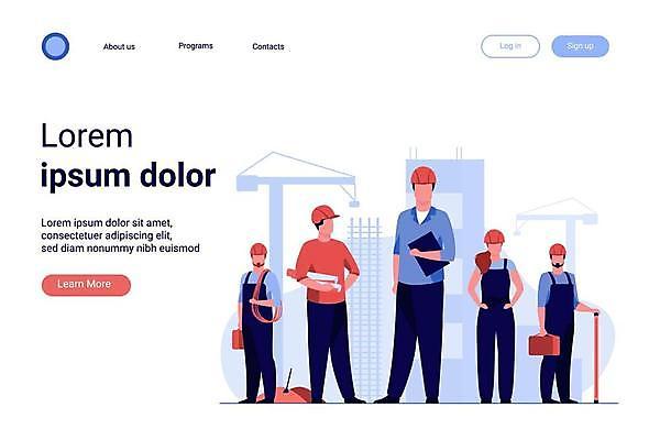 EPS 해외이미지 전신 여자 남자 허리손 일러스트 서기 들기 여러명 성인 건물 설계도 공구 안전모 건축설계사 성인만 건설근로자 해외일러스트 직업 건축물 포즈 다수 모션 건설업 사람 도구 헬멧 안전장비 건축가 파일형식 벡터 이미지허브