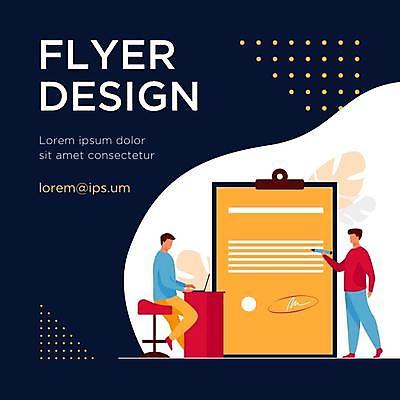 EPS 해외이미지 디자인 남자 의자 일러스트 들기 앉기 성인 타이포그라피 두명 노트북 펜 검은색 가리킴 책상 홍보물 서류판 성인남자만 해외일러스트 문자 컬러 가구 모션 사람 손짓 전자제품 필기구 사무용품 남자만 성인만 파일형식 벡터 이미지허브